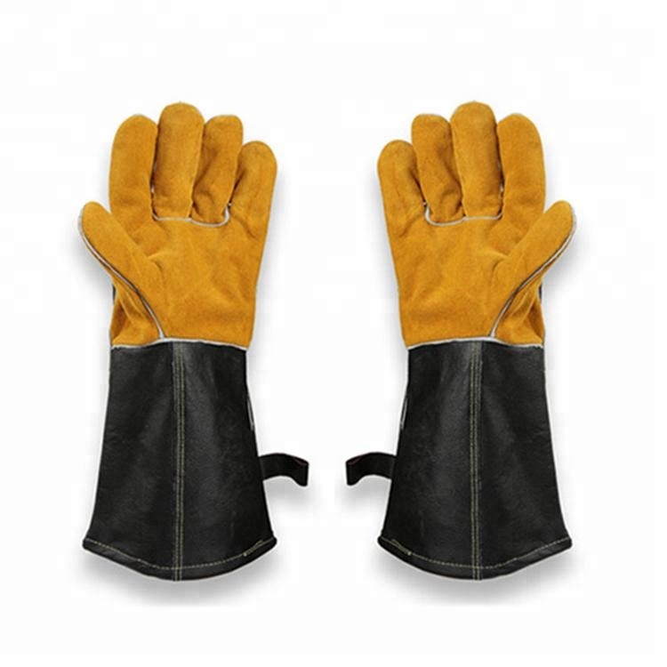 Extreme Heat Resistant Anti Slip Waterproof Leather BBQ Gloves