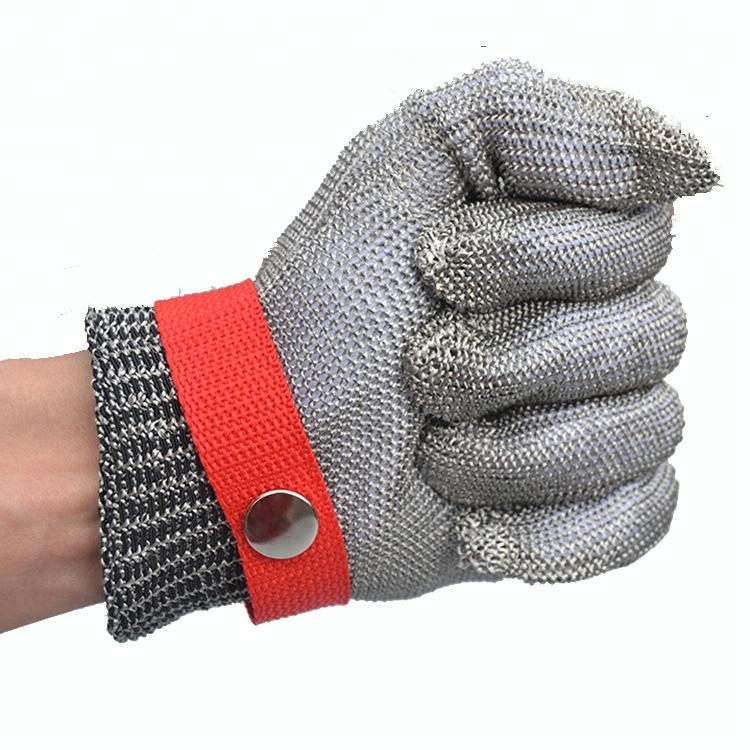 Dakong Level 5 Cut Resistant Food Processing Stainless Steel Chain Mail Gloves Butcher