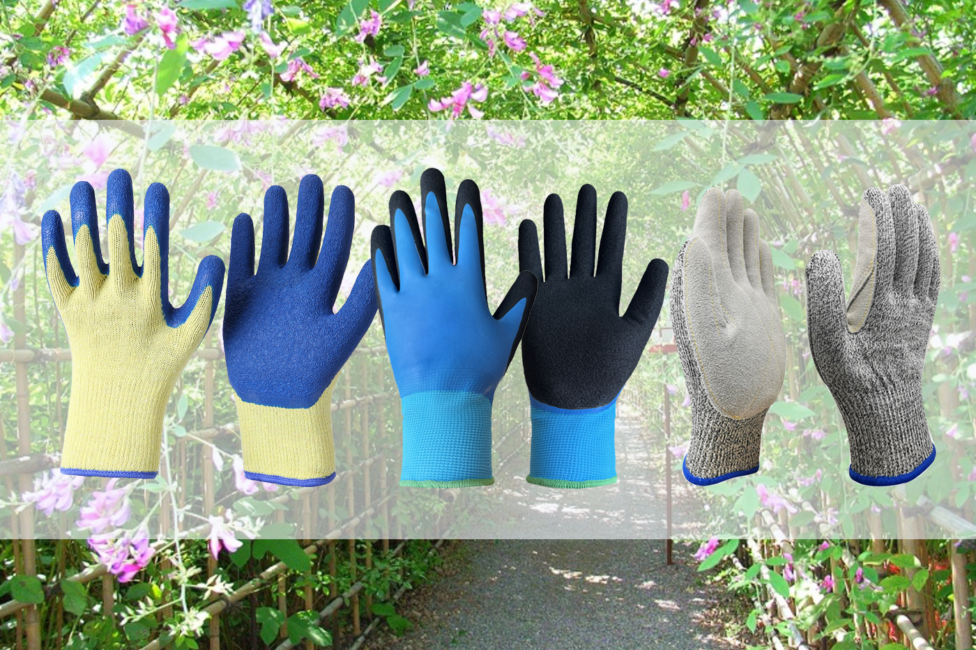 Sarung tangan gardening profesional kanggo pilihan sampeyan