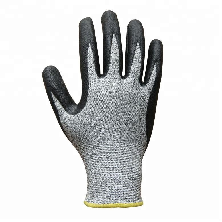 Nylon voering, oliebestendige snijbestendige handschoenen met microfoam-nitrilcoating