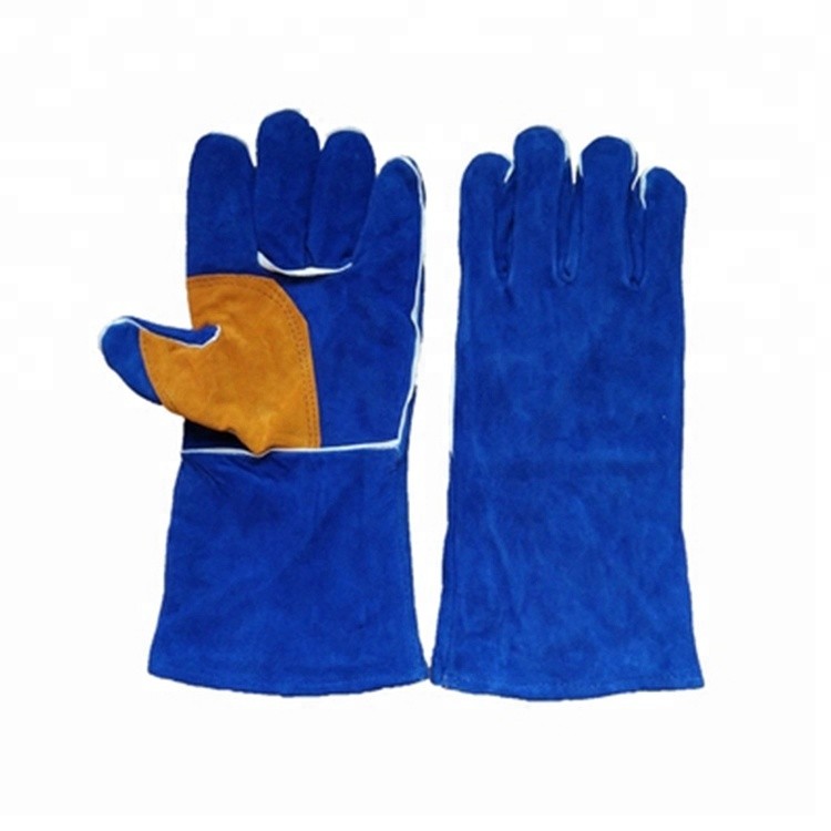 Mens Cheap Cow Split Leather Solder Welding Gloves