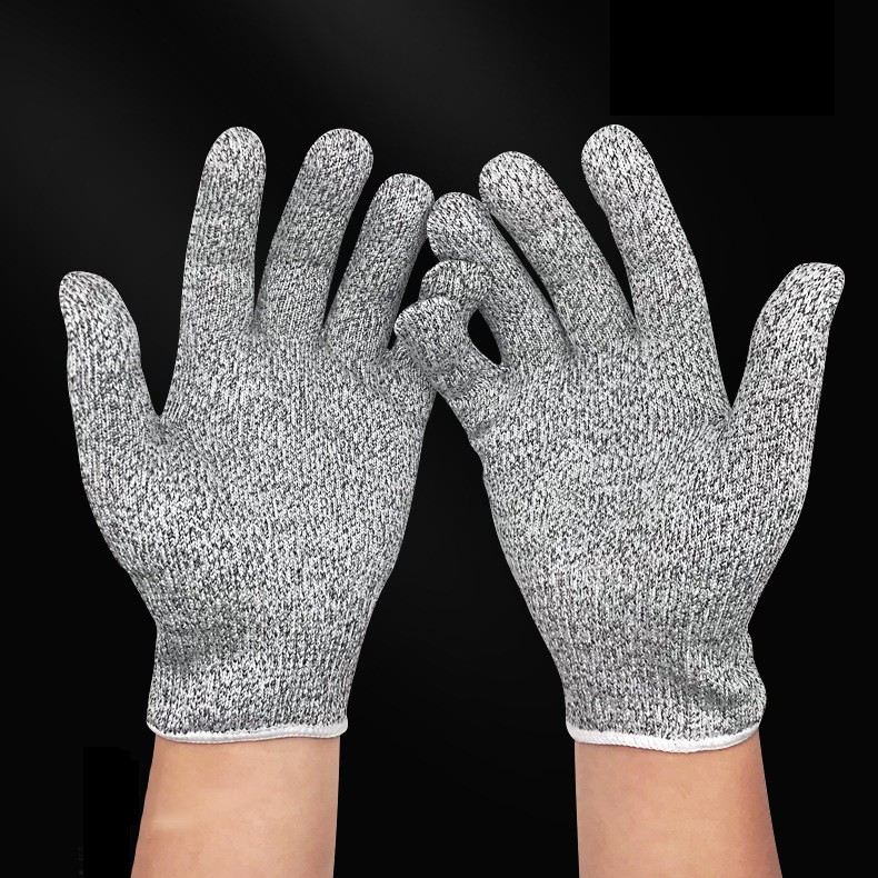 دستکش درجه مواد غذایی مقاوم در برابر برش HPPE 13G بافتنی بدون درز آشپزخانه برای جابجایی شیشه