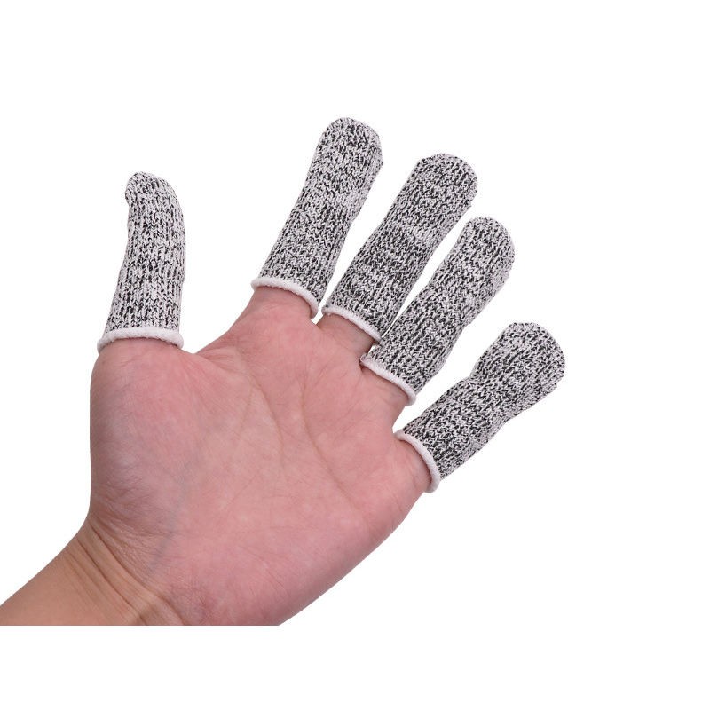 Niveli i mbrojtjes së zgjedhësve 5 Shtrati i gishtave HPPE kundër prerjes Mëngët e gishtave rezistente ndaj prerjes