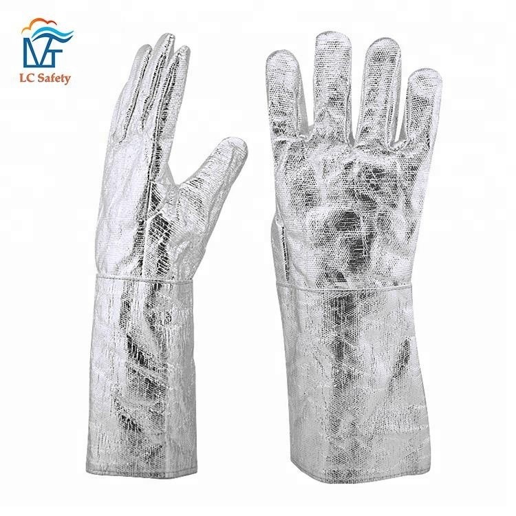 Заштитне рукавице за заваривање од алуминијумске фолије отпорне на високе температуре за индустријску металургију