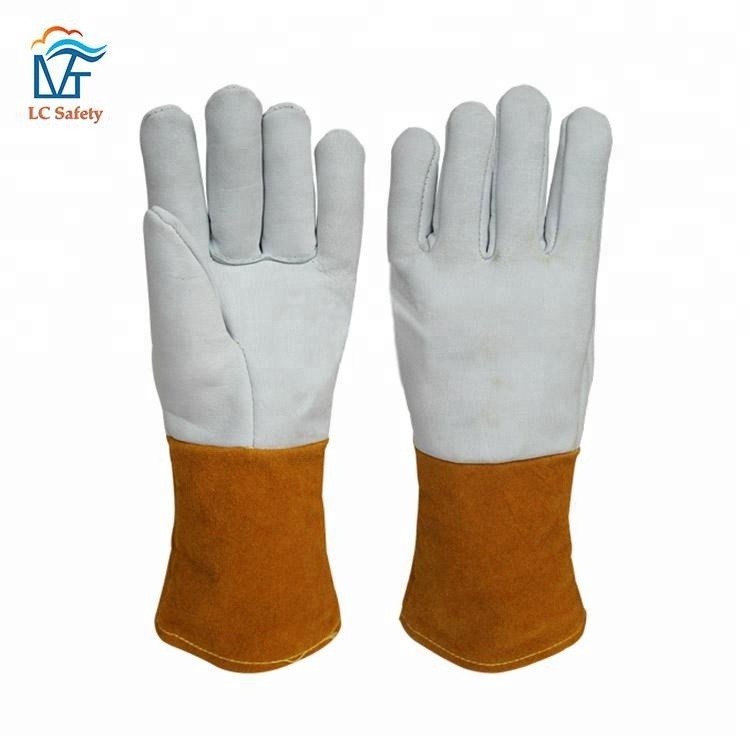 Wholesale Fireproof Cow Grain Leather Safety Tig Welding Handschoenen