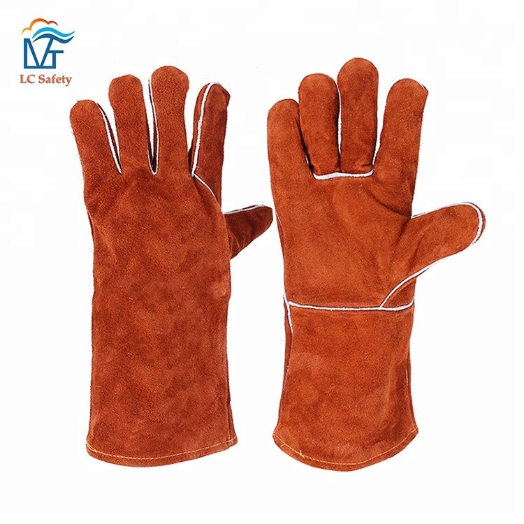 Besplatni uzorak zaštitne kožne radne rukavice za zavarivanje koje upija znoj