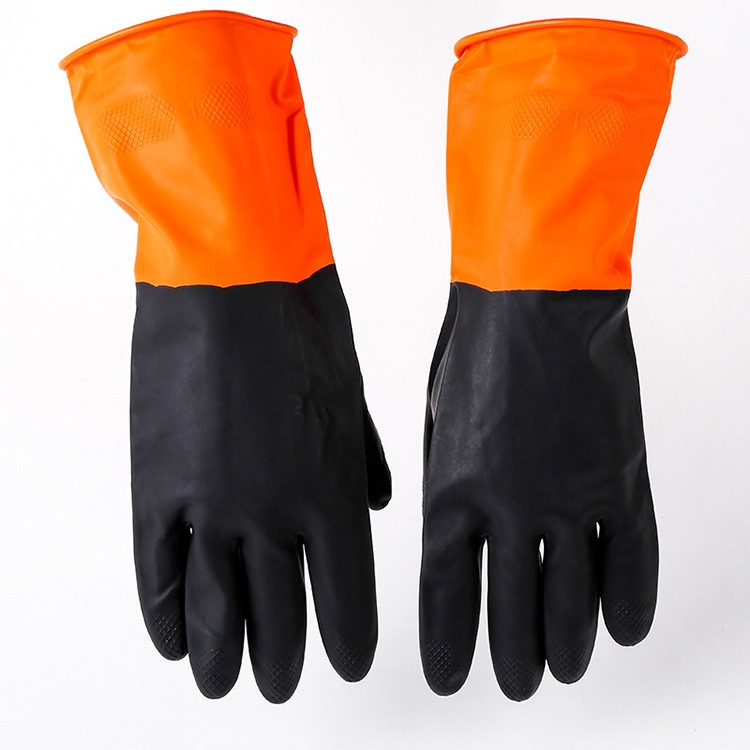 Lange manchet Latex Handschoenen Waskjen Cleaning Hi Viz Handschoenen Chemical Resistant Glove