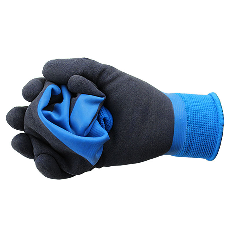 13Gauge vodeodolné hladké, pieskovo-nitrilové rukavice potiahnuté dlaňou Odolné ochranné rukavice na domáce použitie